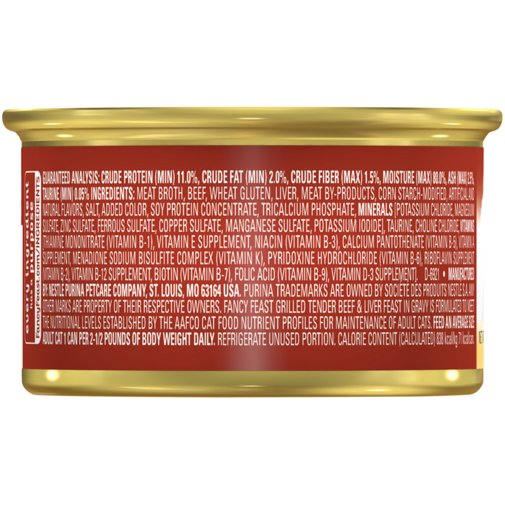Fancy Feast Grilled Beef Liver Wet Cat Food