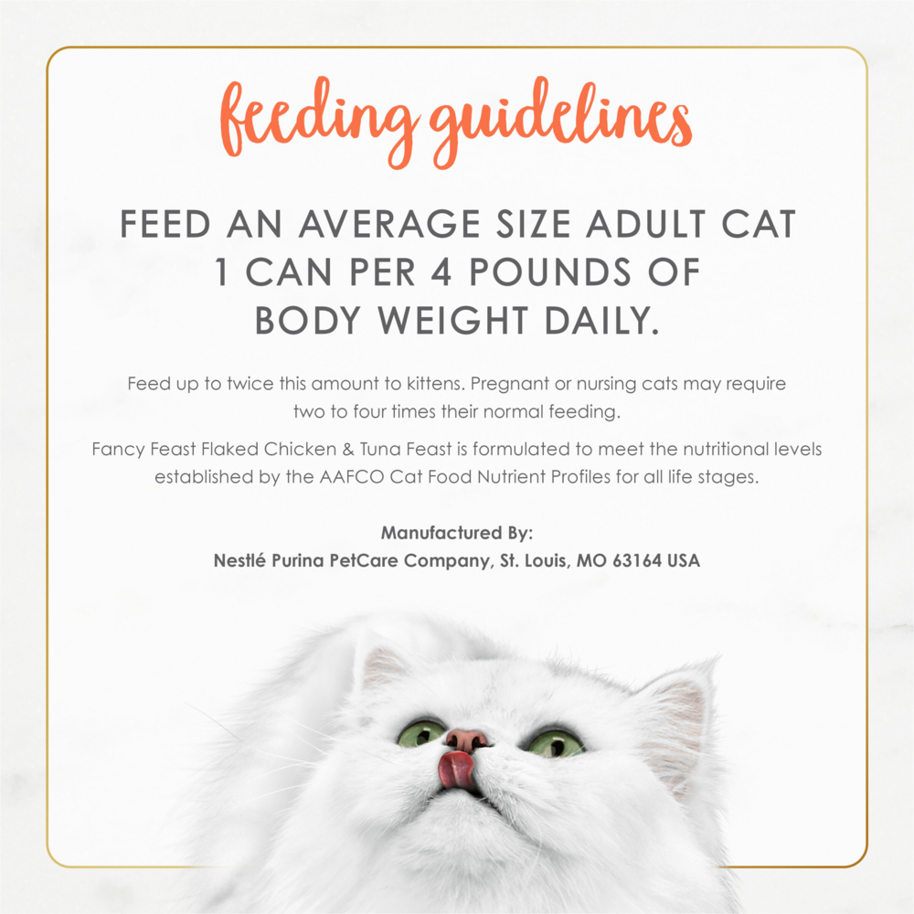 Fancy Feast Flaked Chicken and Tuna Wet Cat Food