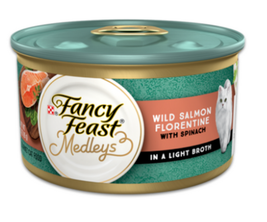 Purina Fancy Feast Medleys Wild Salmon Florentine Wet Cat Food