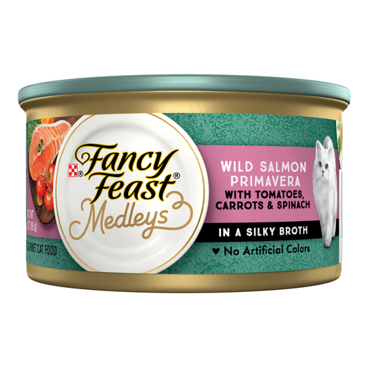 Purina Fancy Feast Elegant Medleys Salmon Primavera Wet Cat Food