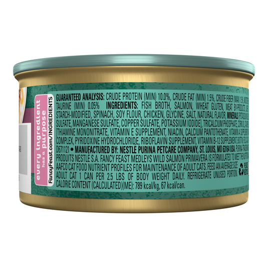 Purina Fancy Feast Elegant Medleys Salmon Primavera Wet Cat Food