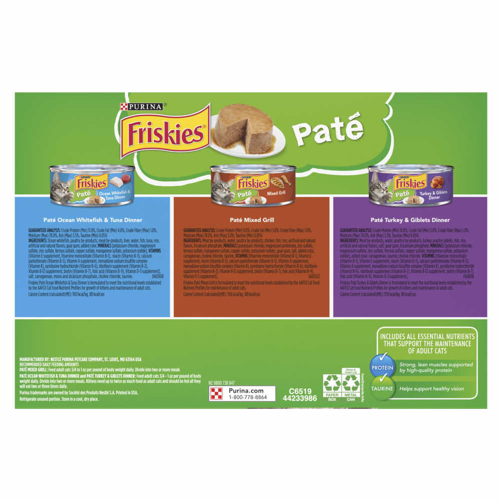 Friskies Classic Pate Variety Pack Canned Cat Food