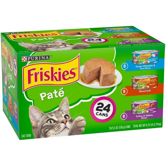 Purina Friskies Classic Pate Variety Pack Canned Cat Food