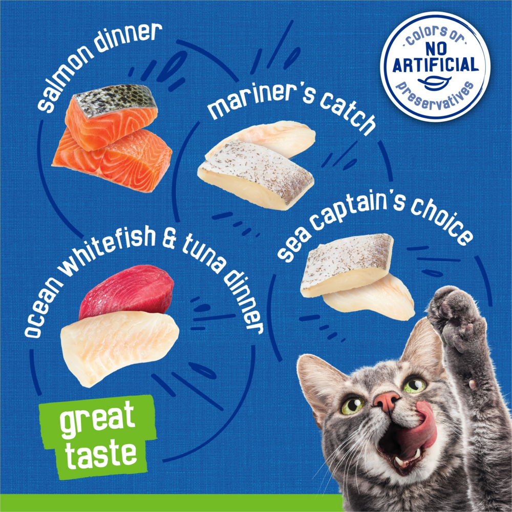 Friskies Seafood Favorites Variety Pack Canned Cat Food