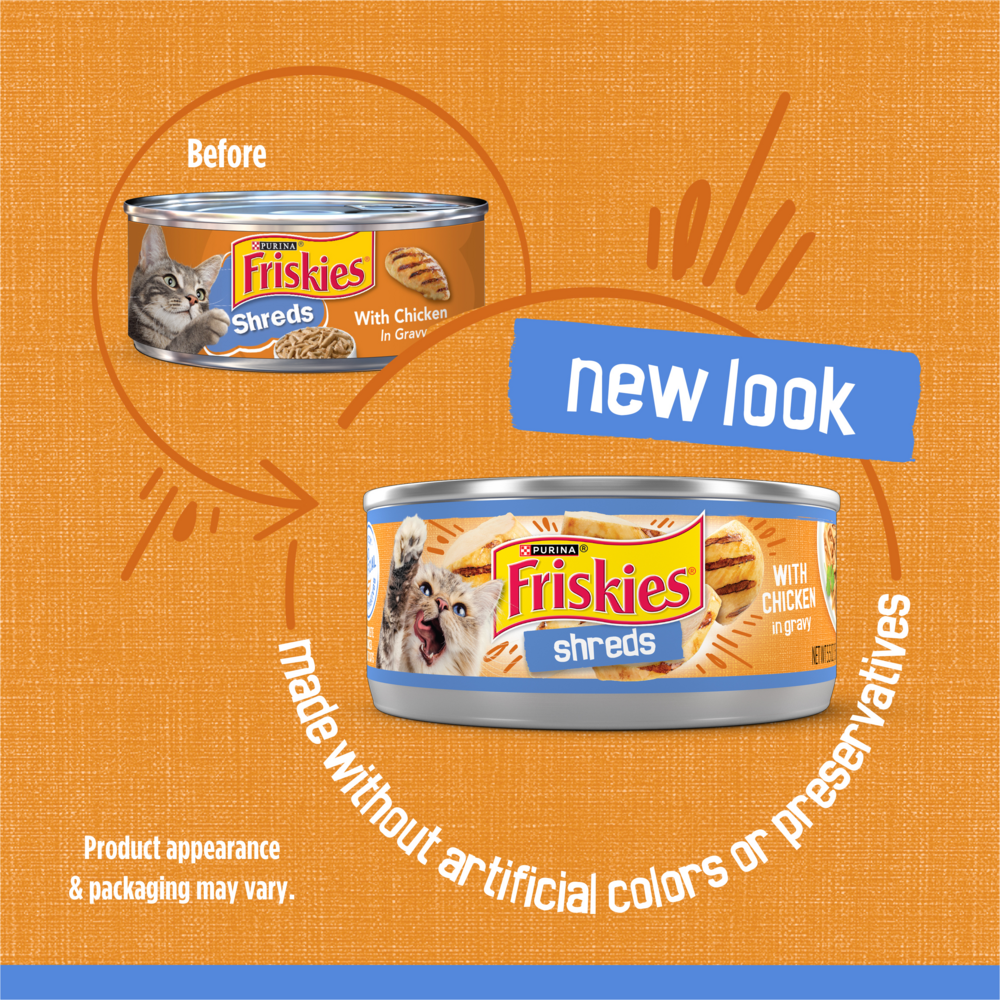 Friskies Savory Shreds Chicken in Gravy Wet Cat Food