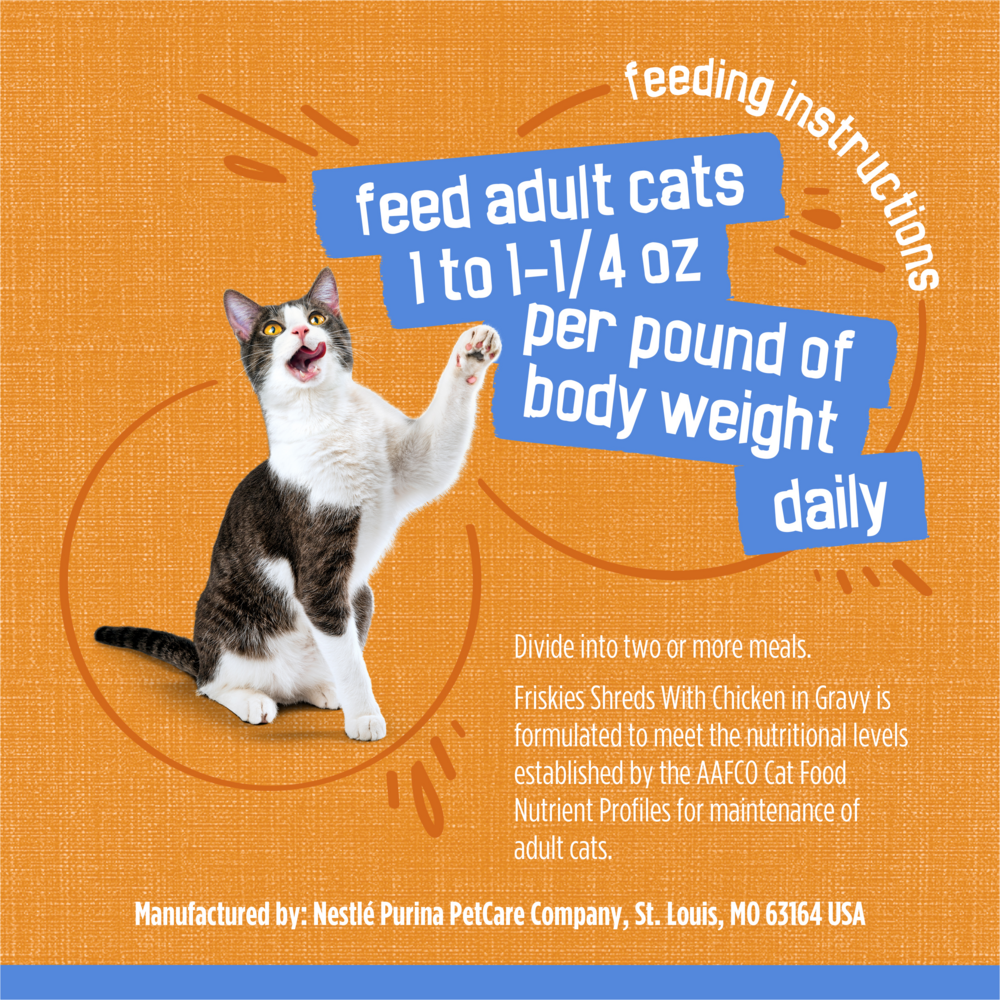 Friskies Savory Shreds Chicken in Gravy Wet Cat Food