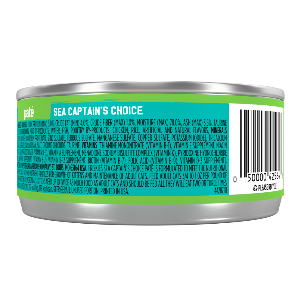Friskies Pate Sea Captains Choice Wet Cat Food