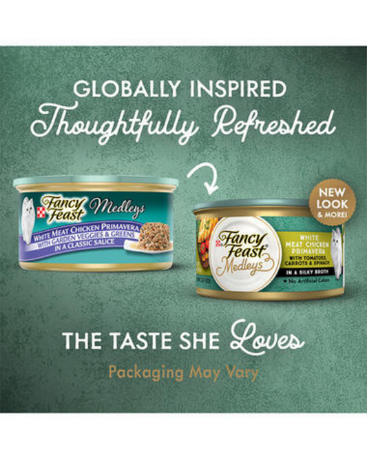 Fancy Feast Elegant Medleys Chicken Primavera Wet Cat Food