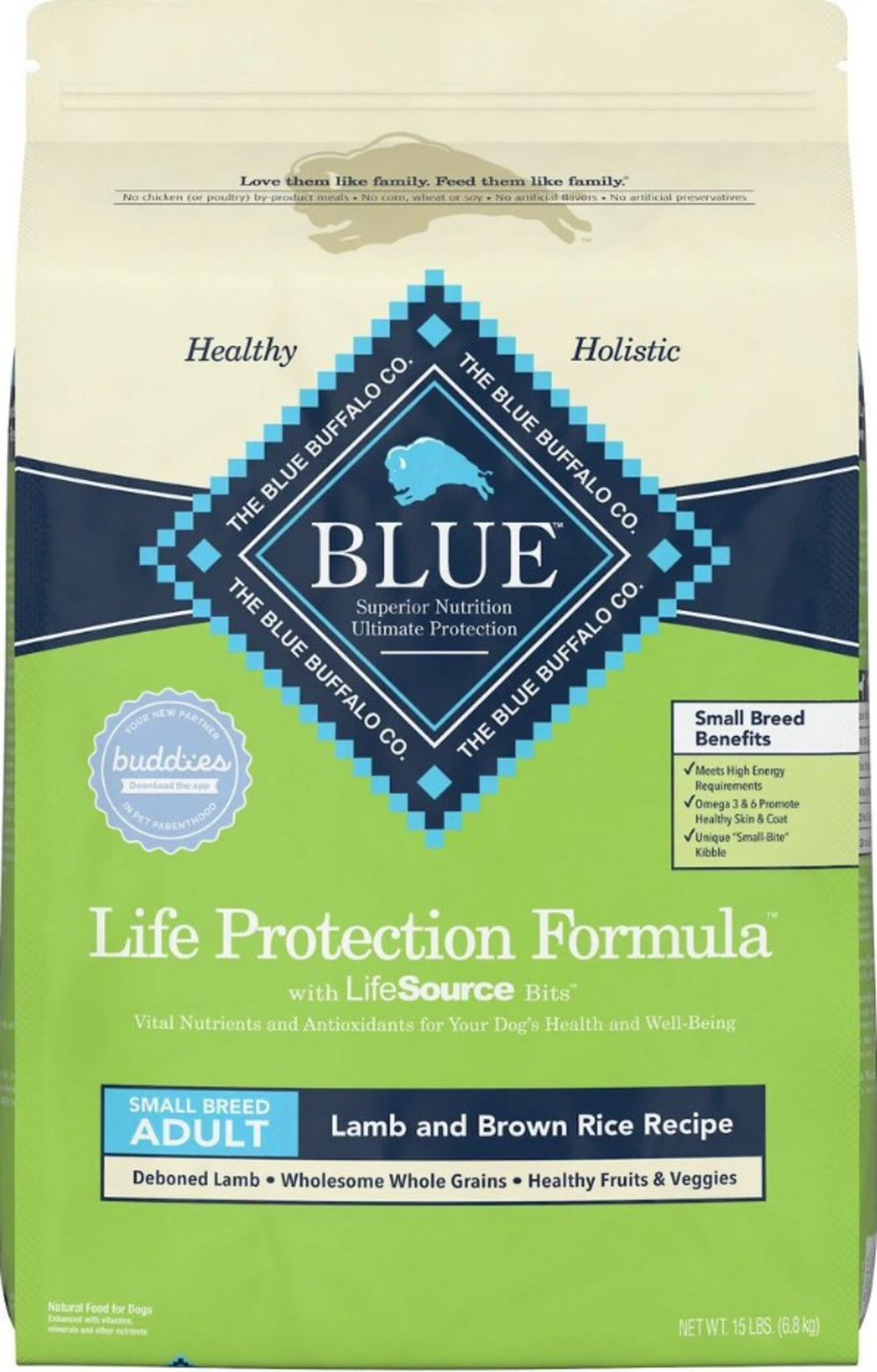 Blue Buffalo Life Protection Formula Small Breed Adult Lamb & Brown Rice Recipe Dry Dog Food