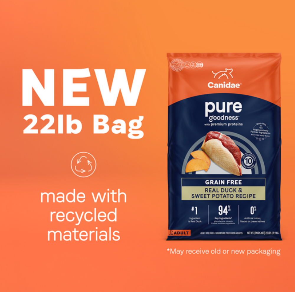 Canidae Pure Farm To Bowl Cage-Free Duck & Sweet Potato Recipe Dog Food