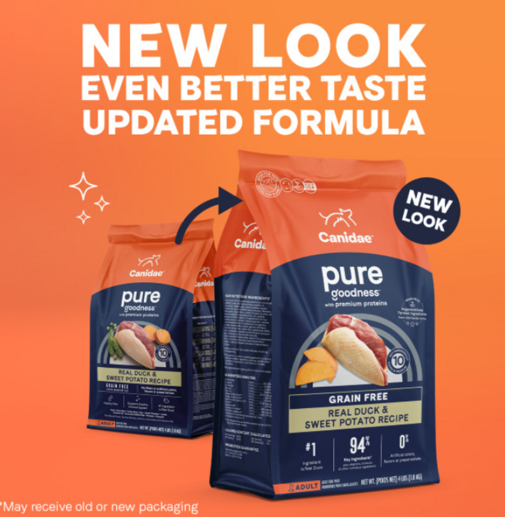 Canidae Pure Farm To Bowl Cage-Free Duck & Sweet Potato Recipe Dog Food