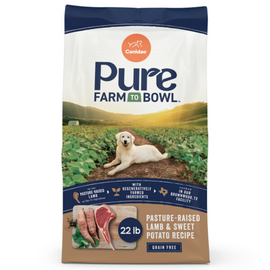Canidae Pure Farm To Bowl Pasture-Raised Lamb & Sweet Potato Recipe Dog Food