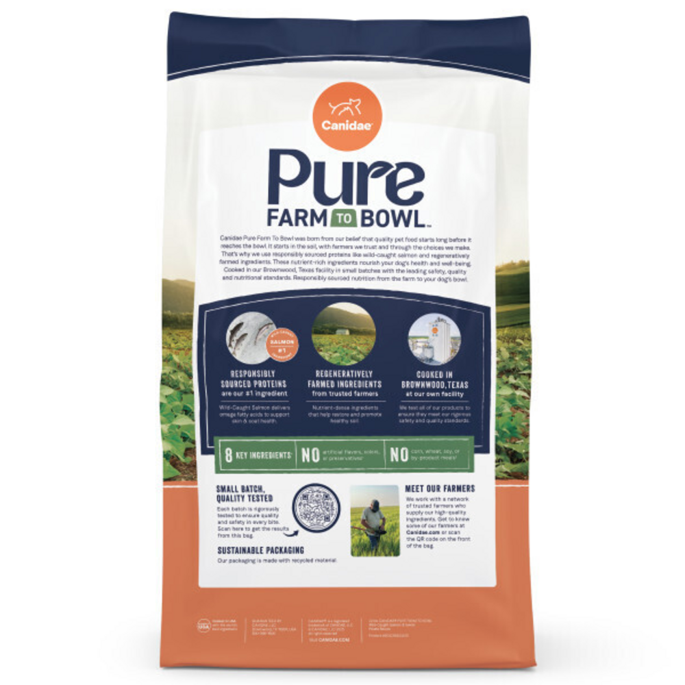 Canidae Pure Farm To Bowl Wild-Caught Salmon & Sweet Potato Recipe Dog Food