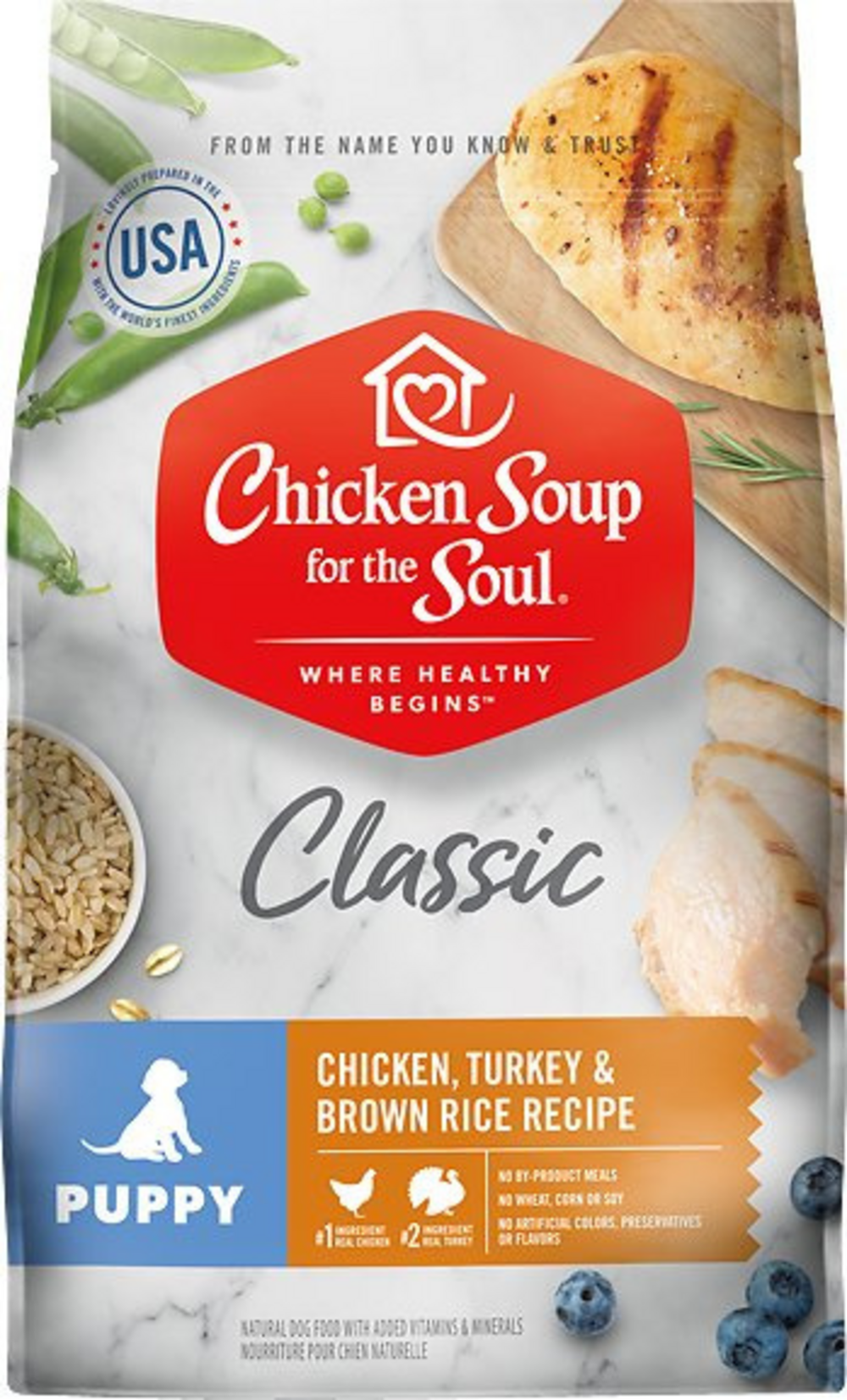 Chicken Soup For The Soul Puppy Recipe with Chicken, Turkey & Brown Rice Dry Dog Food