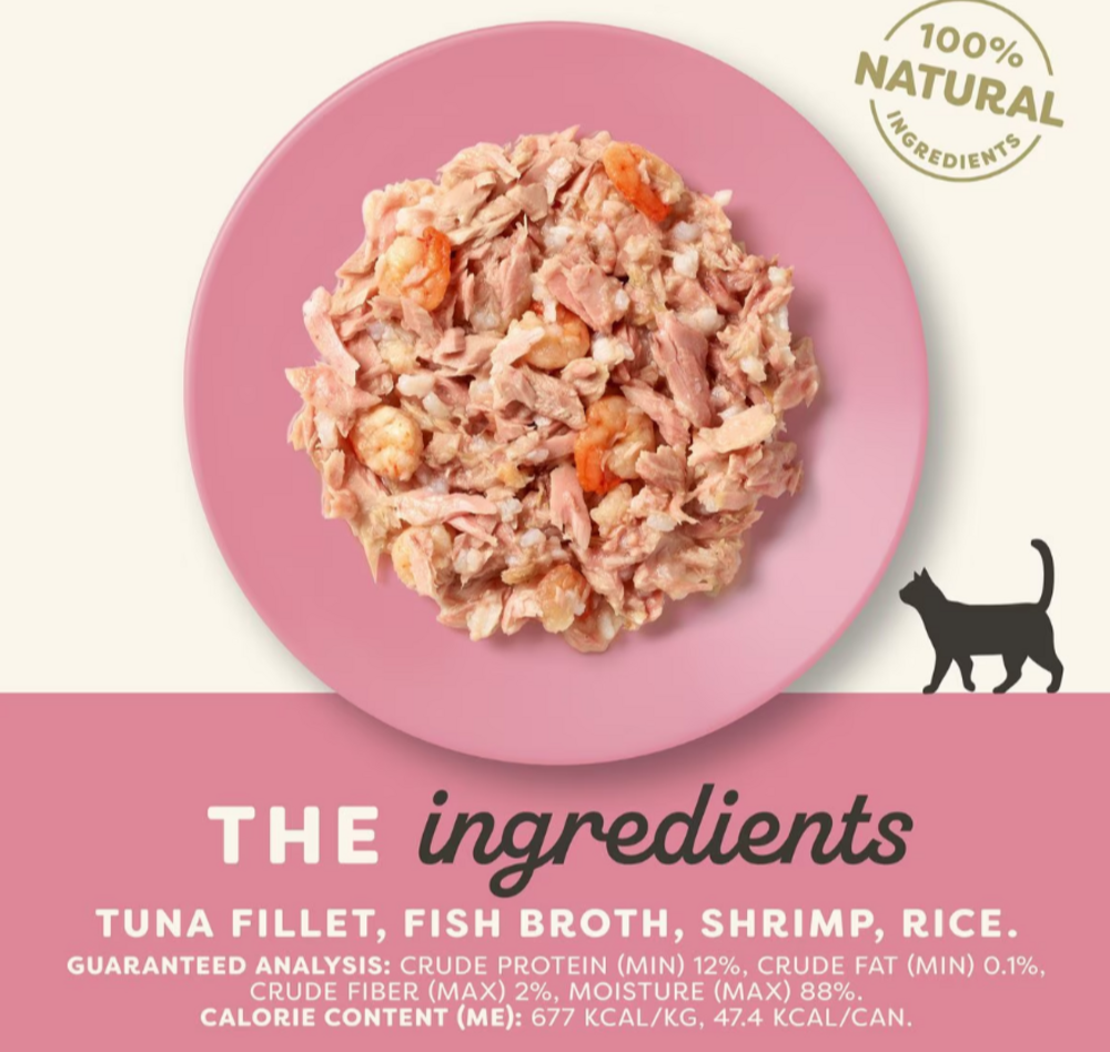 Applaws Natural Tuna with Shrimp in Broth Can Cat Food