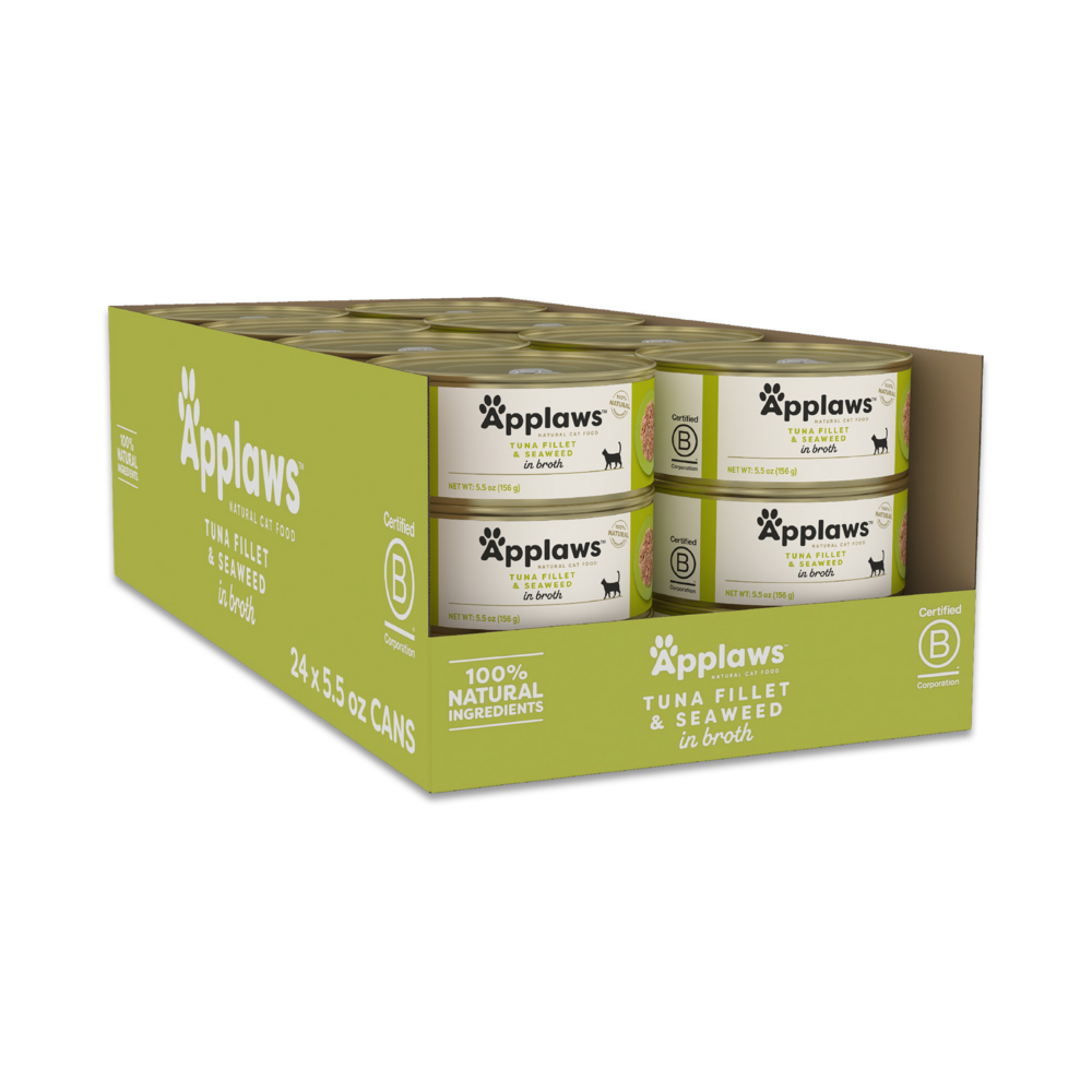 Applaws Natural Tuna with Seaweed in Broth Can Cat Food