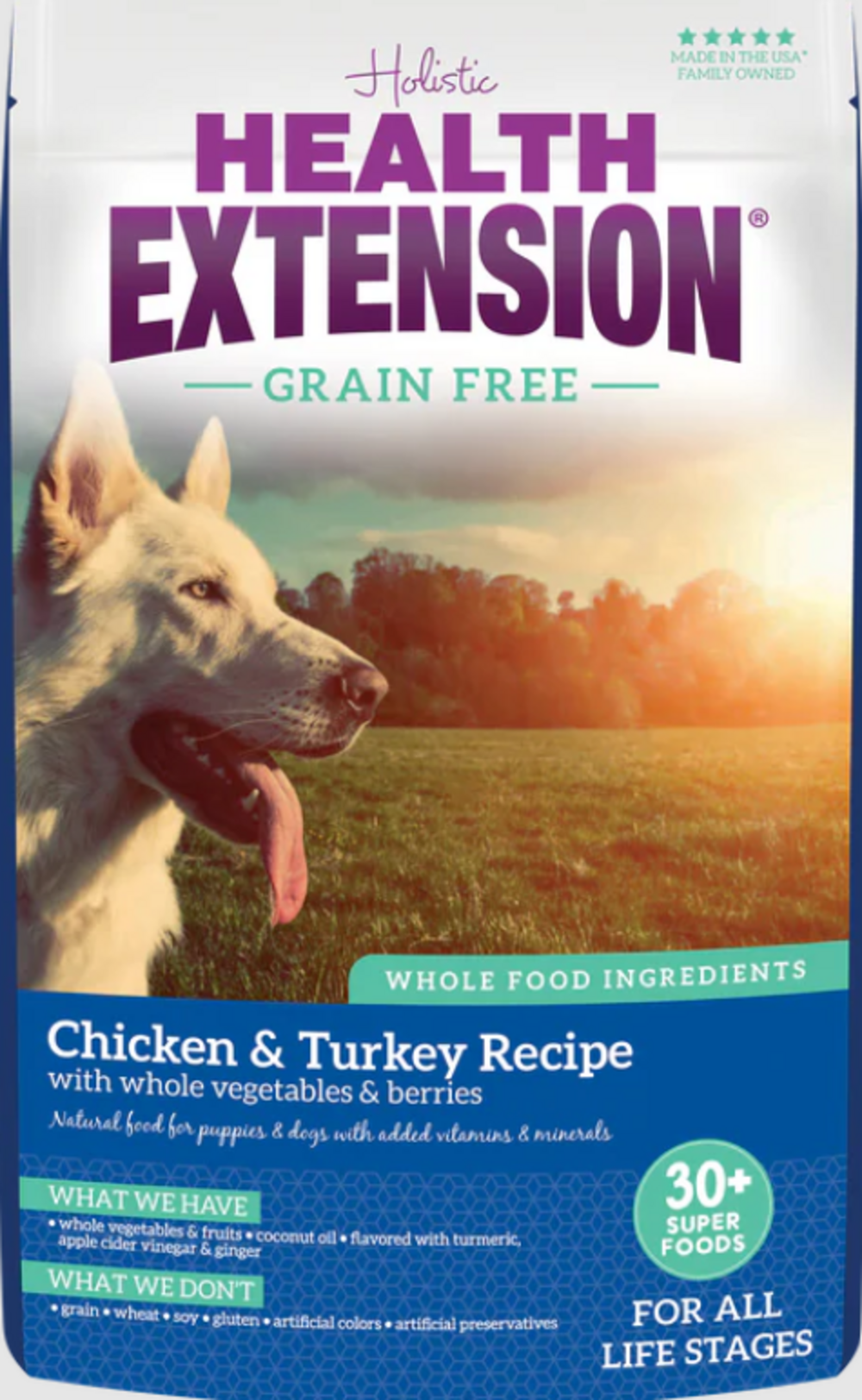 Health Extension Grain Free Chicken and Turkey Dry Dog Food