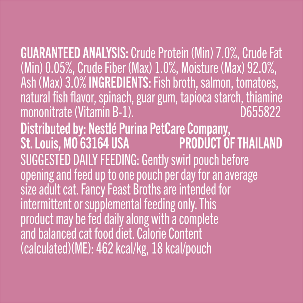 Fancy Feast Classic Broths Wild Salmon and Vegetables Wet Cat Food