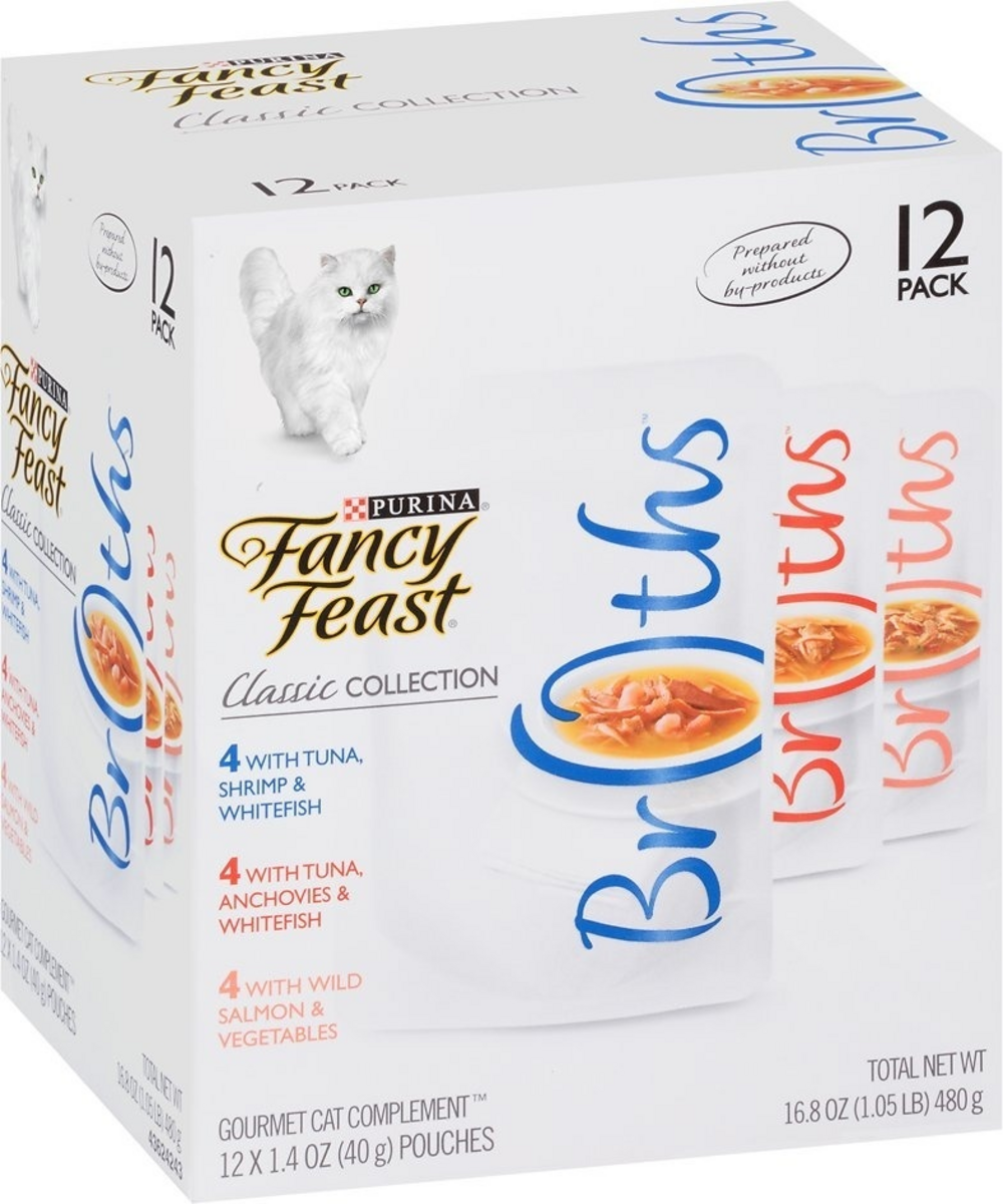 Fancy Feast Classic Broths Variety Pack Wet Cat Food