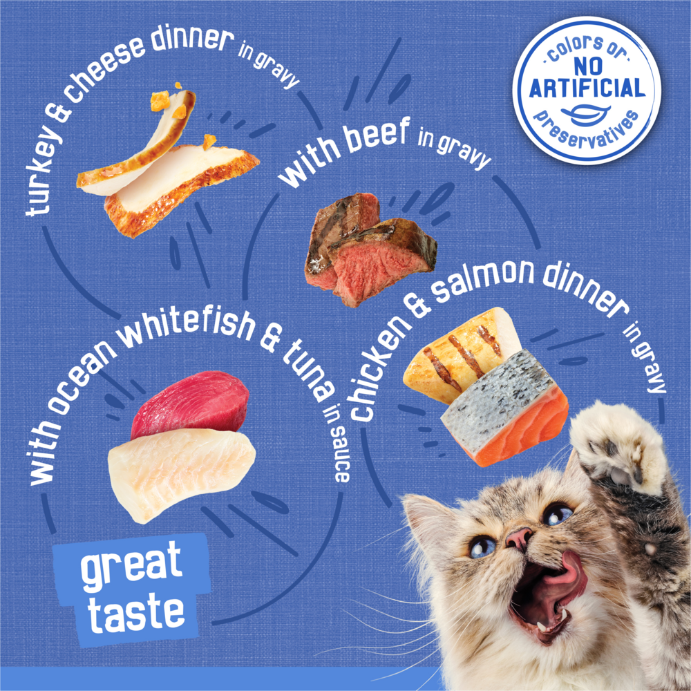 Friskies Shreds Variety Pack Wet Cat Food
