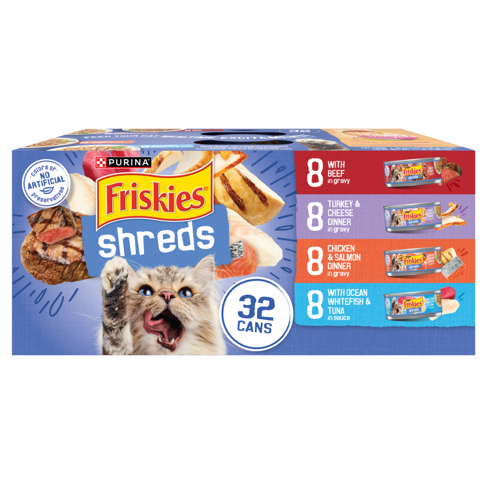 Friskies Shreds Variety Pack Wet Cat Food