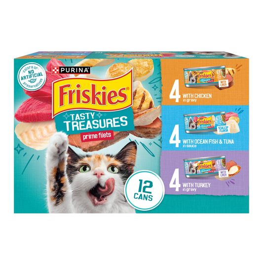 Purina Friskies Tasty Treasures Variety Pack Wet Cat Food