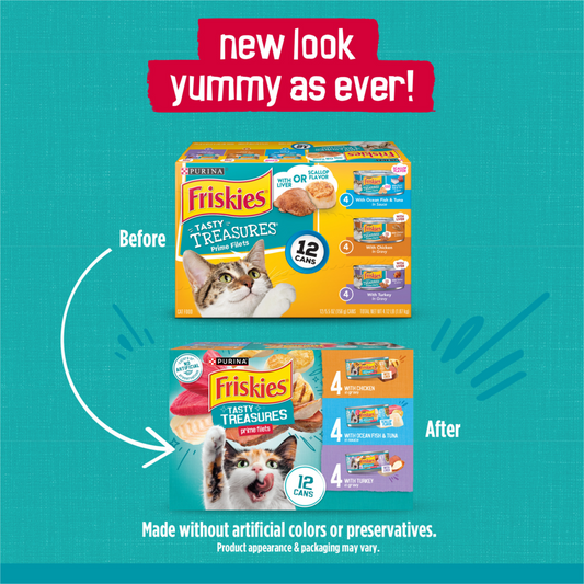 Purina Friskies Tasty Treasures Variety Pack Wet Cat Food