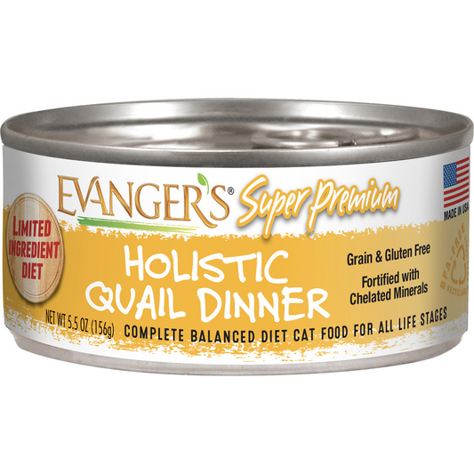 Evangers Super Premium Holistic Quail Dinner Canned Cat Food