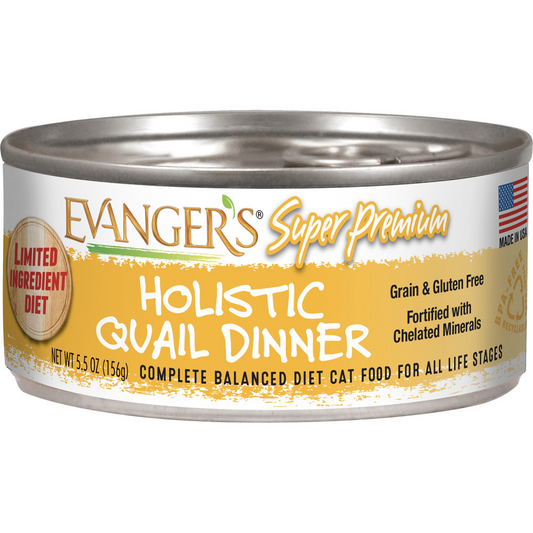Evanger's Super Premium Holistic Quail Dinner Canned Cat Food