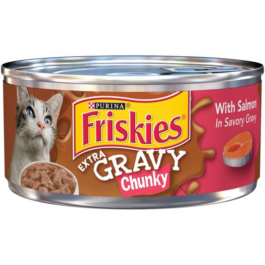 Purina Friskies Extra Gravy Chunky Salmon Wet Cat Food