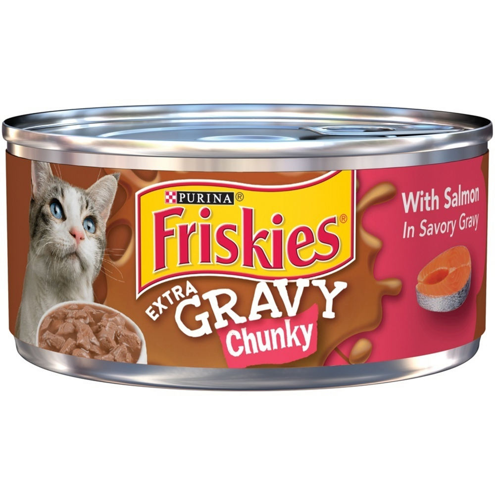 Friskies Extra Gravy Chunky Salmon Wet Cat Food