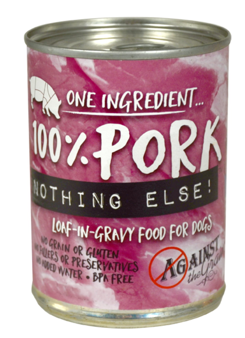 Against the Grain Nothing Else Grain Free One Ingredient 100% Pork Canned Dog Food