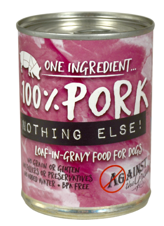 Against the Grain Nothing Else Grain Free One Ingredient 100% Pork Canned Dog Food