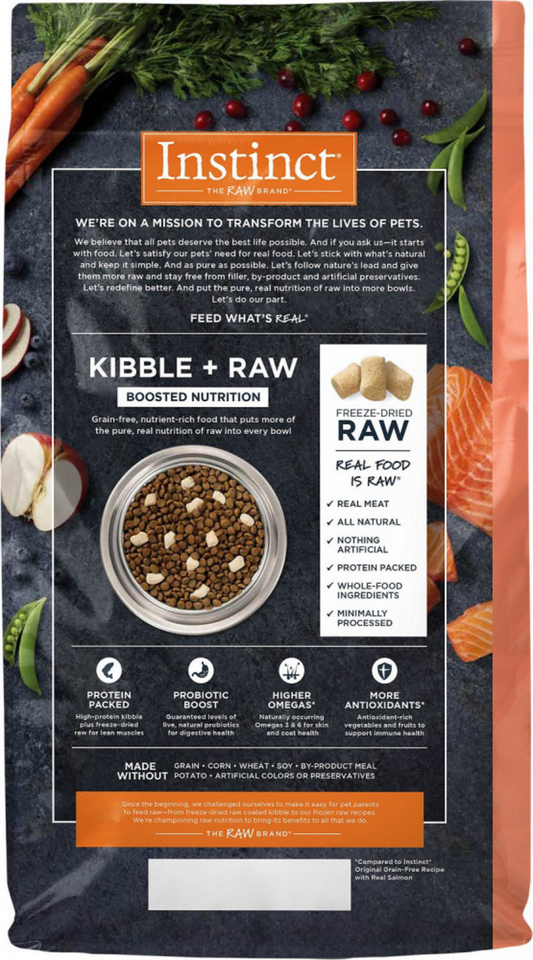 Instinct Raw Boost Grain Free Recipe with Real Salmon Dry Cat Food