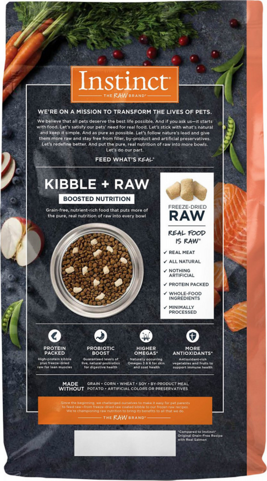 Instinct Raw Boost Grain Free Salmon Dry Cat Food