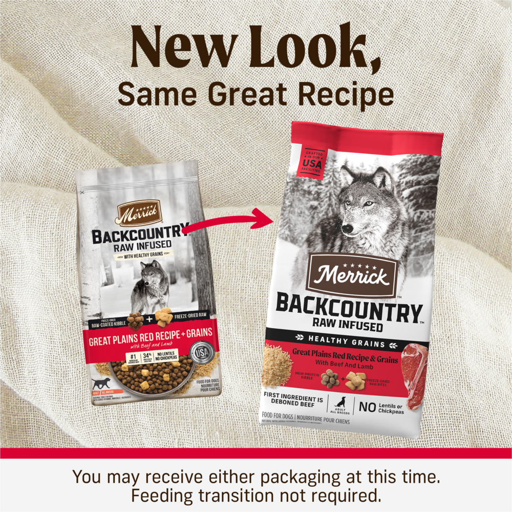 Merrick Backcountry Raw Infused Great Plains Red Recipe With Healthy Grains Freeze Dried Dog Food