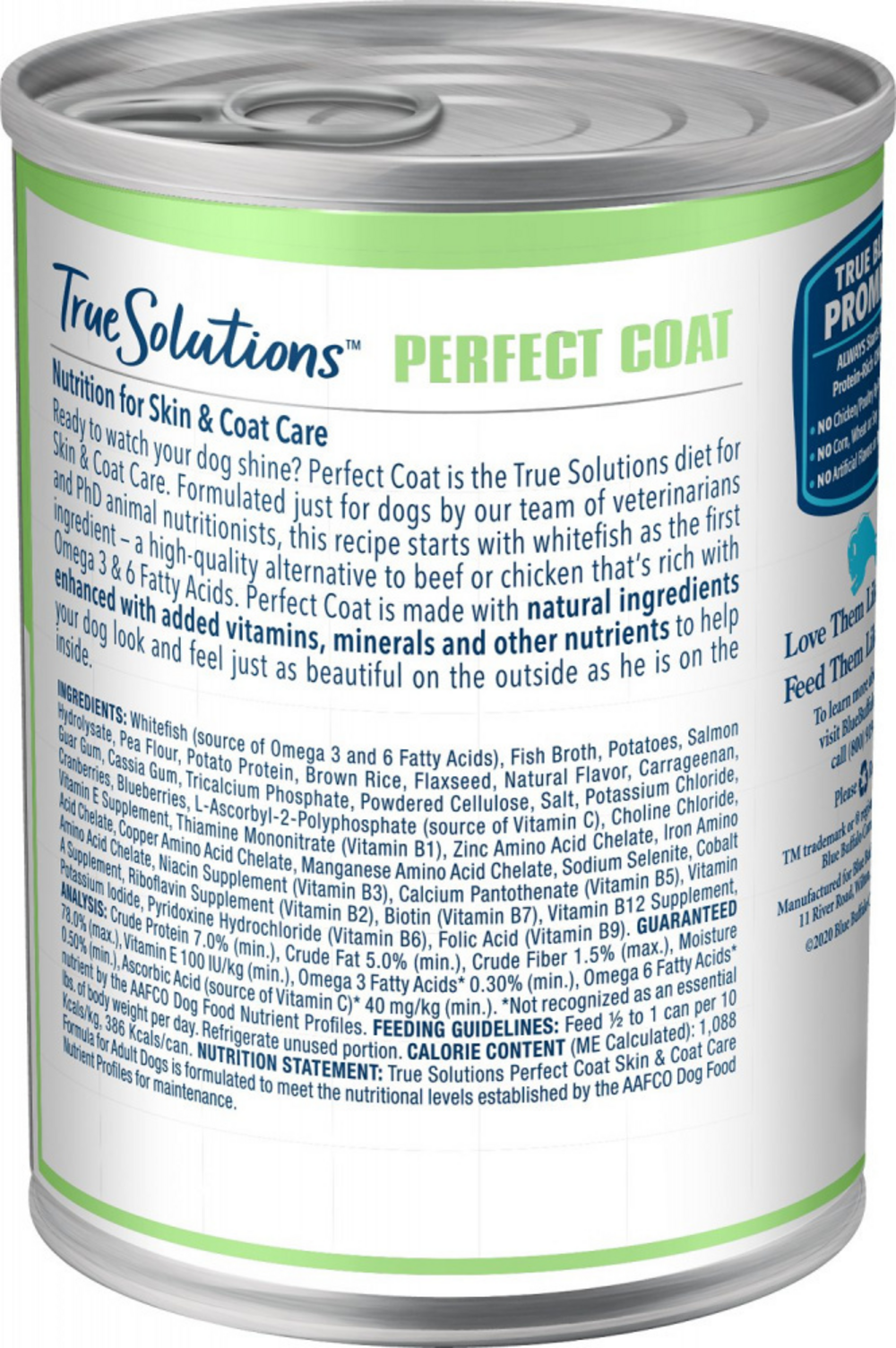 Blue Buffalo True Solutions Perfect Coat Skin & Coat Care Formula Adult Canned Dog Food