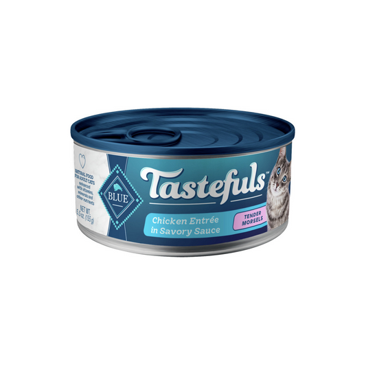 Blue Buffalo Tastefuls Adult Tender Morsels Chicken Entree in Savory Sauce Wet Cat Food