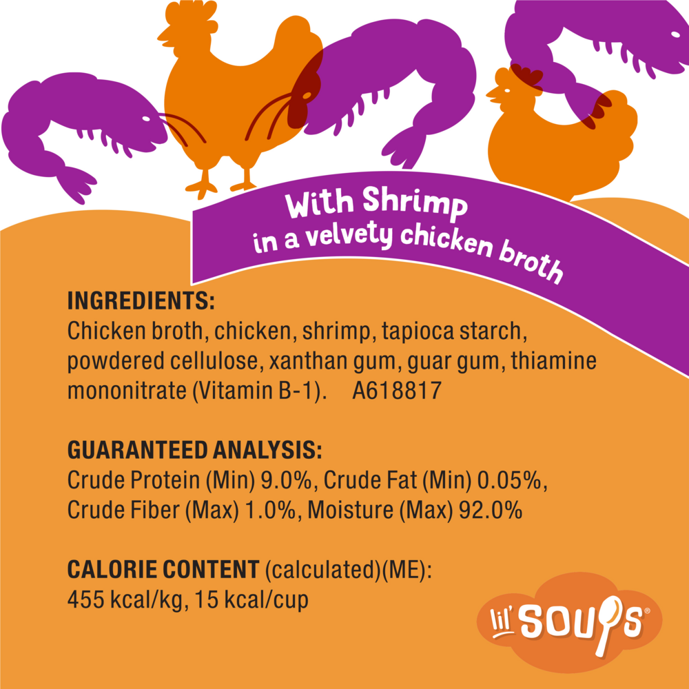 Purina Friskies Lil' Soups Grain Free Shrimp in Chicken Broth Wet Cat Food