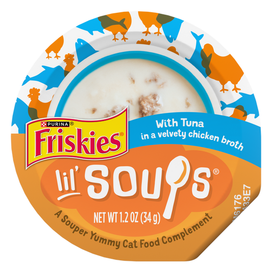 Purina Friskies Lil' Soups Grain Free Tuna in Chicken Broth Wet Cat Food