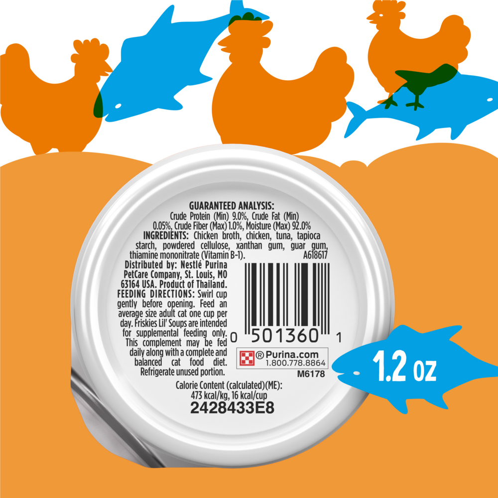 Purina Friskies Lil' Soups Grain Free Tuna in Chicken Broth Wet Cat Food