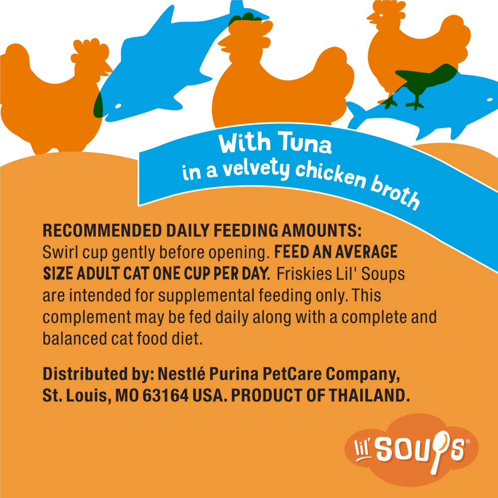 Purina Friskies Lil' Soups Grain Free Tuna in Chicken Broth Wet Cat Food