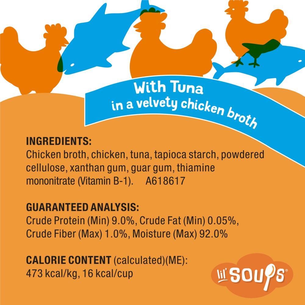 Purina Friskies Lil' Soups Grain Free Tuna in Chicken Broth Wet Cat Food