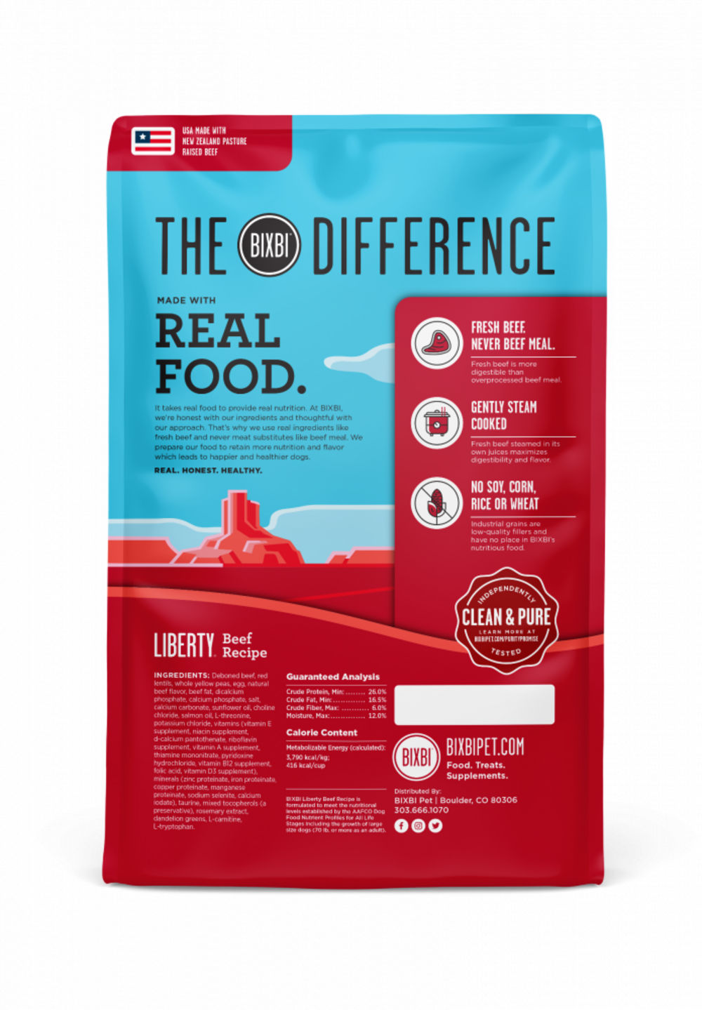 Bixbi Liberty Beef Dry Dog Food