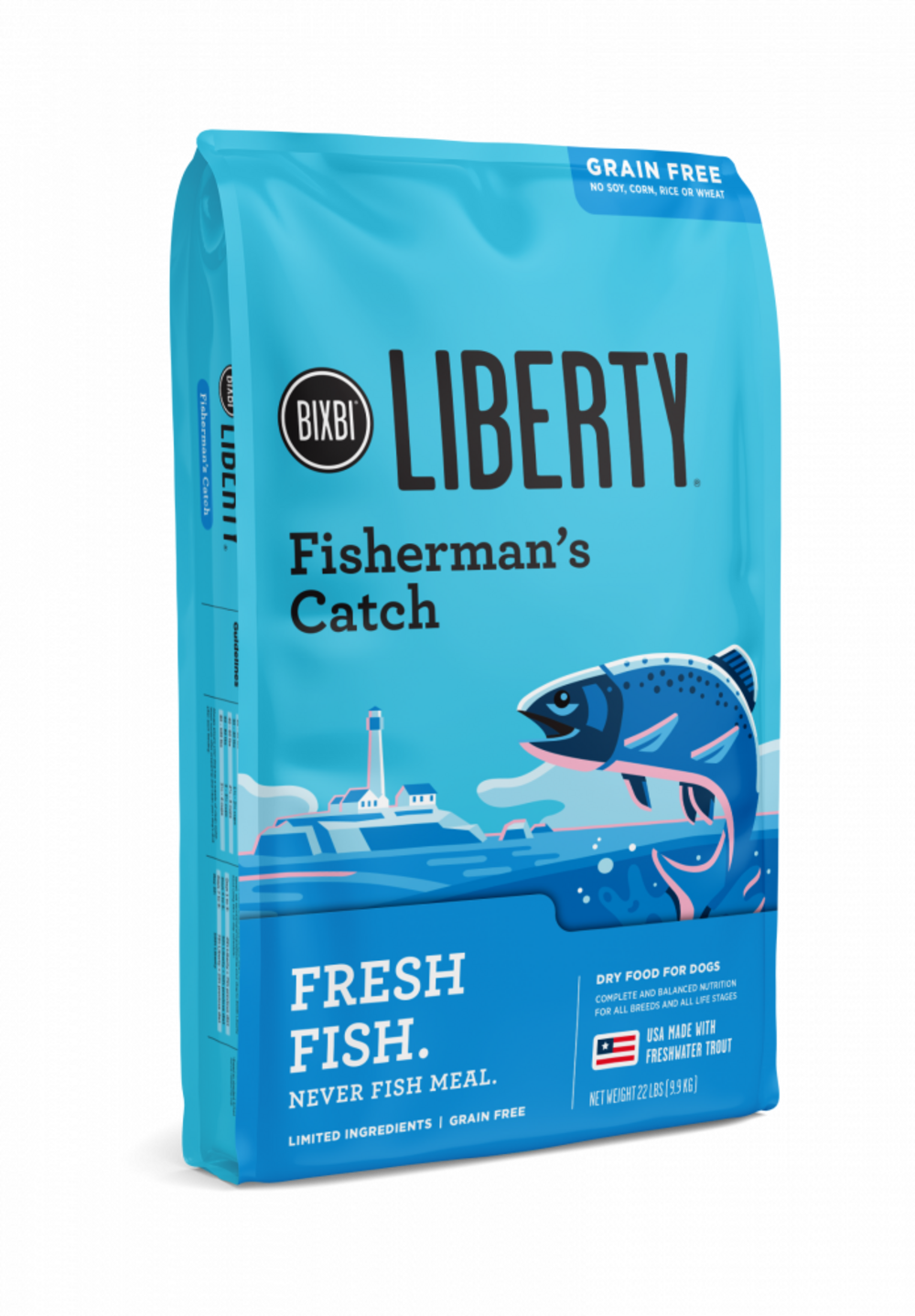 Bixbi Liberty Fisherman's Catch Kibble Dry Dog Food