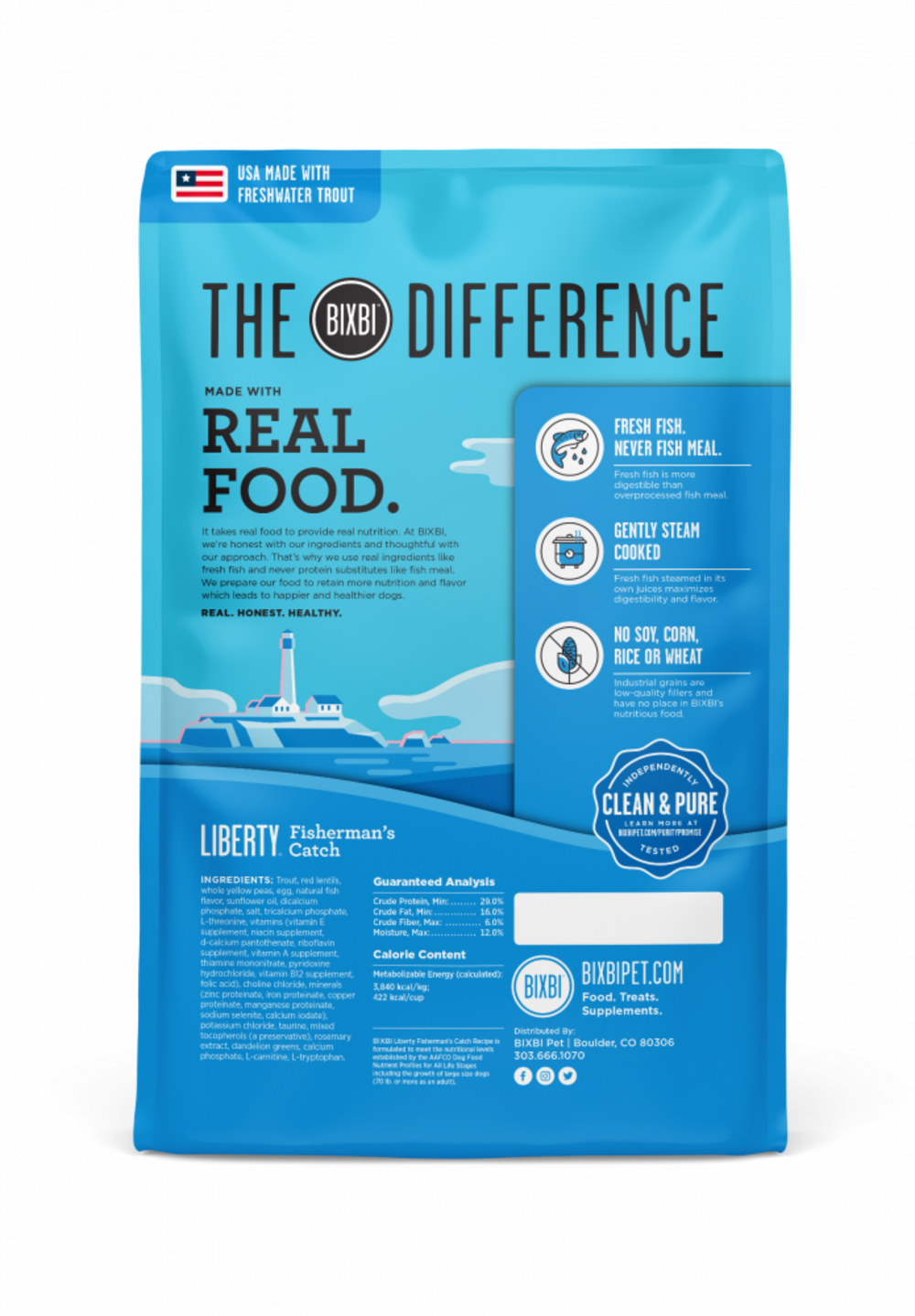 Bixbi Liberty Fisherman's Catch Kibble Dry Dog Food