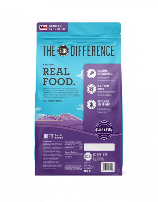 Bixbi Liberty Lamb Kibble Dog Food