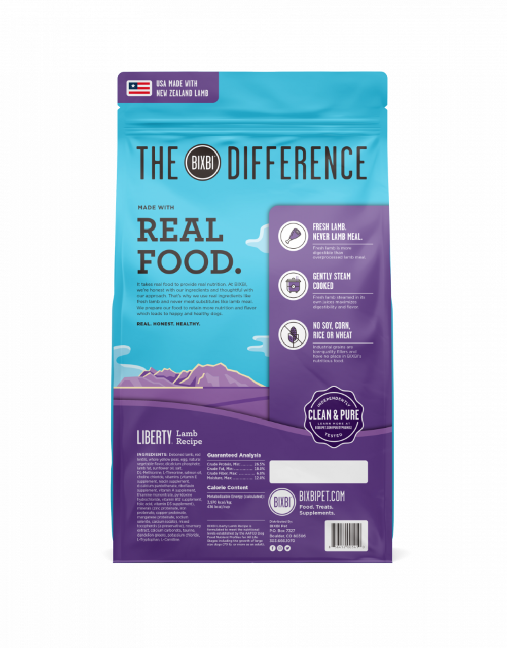 Bixbi Liberty Lamb Kibble Dog Food