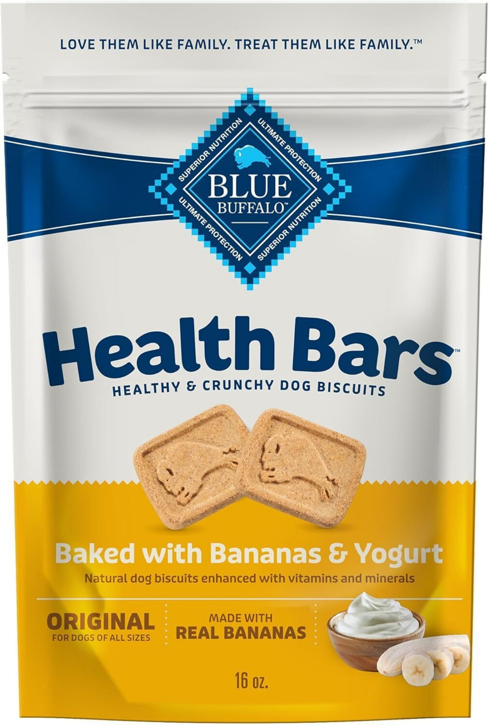 Blue Health Bars Baked With Banana & Yogurt Dog Treats