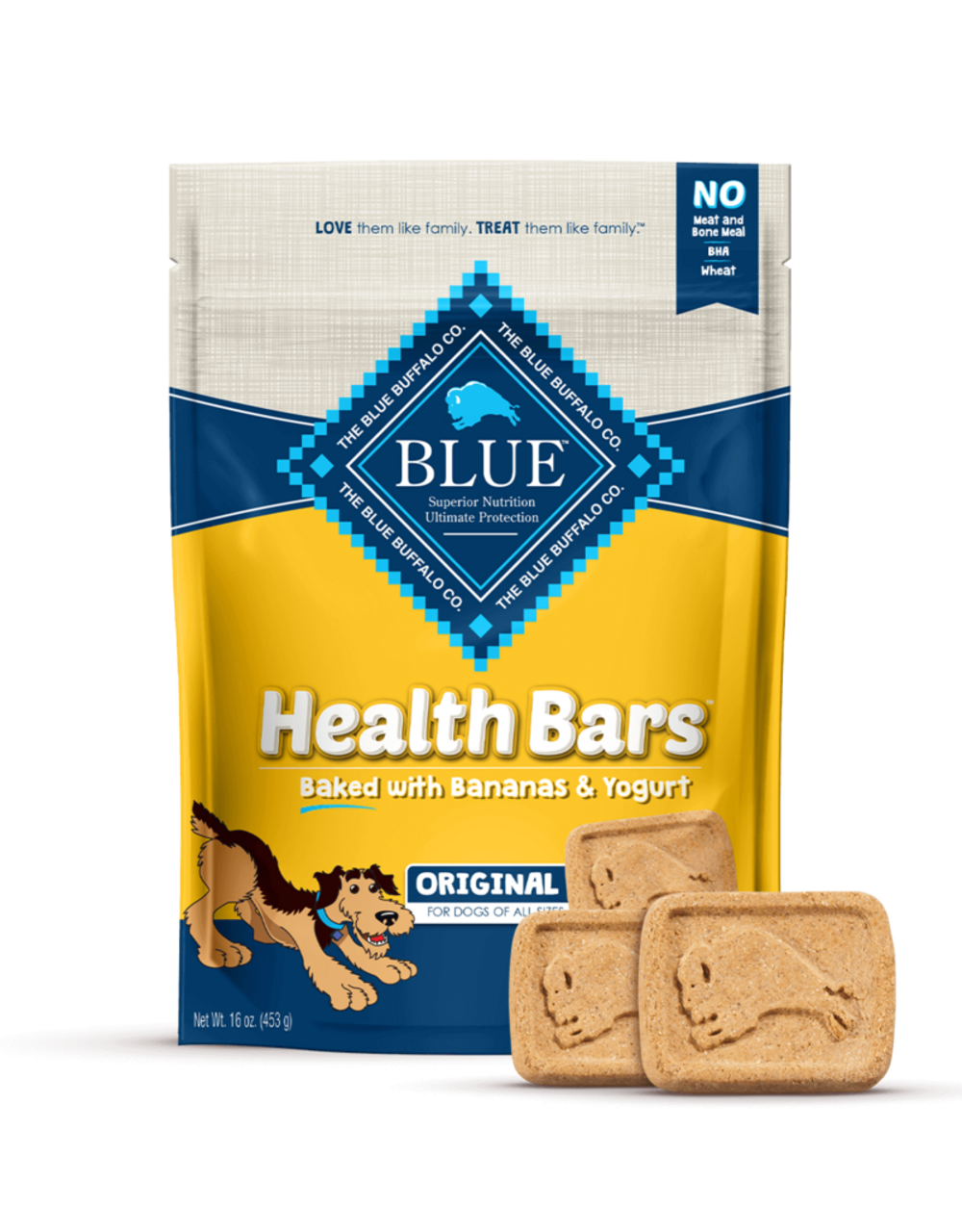 Blue Health Bars Baked With Banana & Yogurt Dog Treats